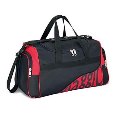 Imagem de Bolsa de Viagem BV6404 c/ 3 divisões, Unissex, LS Bolsas, Preta, 52 x 26 x 24 cm