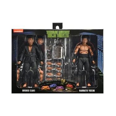 Imagem de Teenage Mutant Ninja Turtles TMNT 1990 Movie 7" 2-Pack Figure Collection by NECA (Oroku Saki & Hamato Yoshi)
