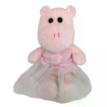 Imagem de Hipopótamo de Pelúcia com Saia Tutu de Bailarina - Zimex