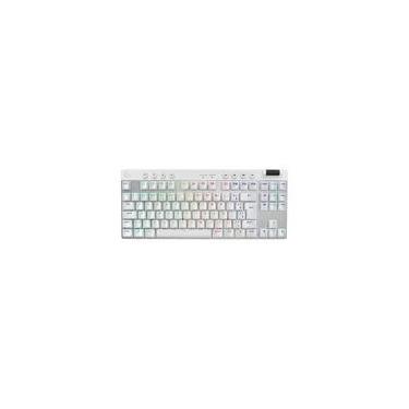 Imagem de Teclado Gamer Sem Fio Logitech G Pro X com design TKL, Layout US, RGB LIGHTSYNC e Switch Exclusivo GX Brown Tactile, Branco - 920-012143