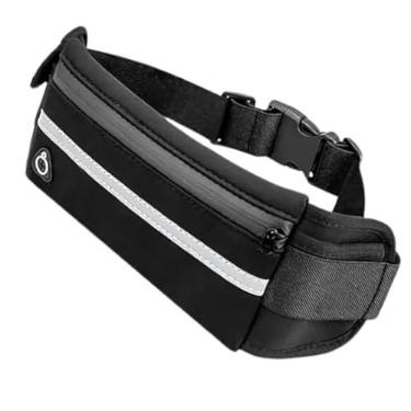 Imagem de Pochete Slim Fitness Corrida Academia Porta Celular Bike Preta para Corrida de Trilha e Acampamento Masculina Feminina Impermeável Esportiva By AUDIOVOICER