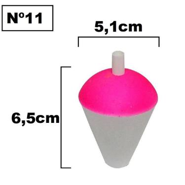 Imagem de Kit Boia de Pesca Isopor Nº0 Até nº14 Pescaria Pesqueiro Rio - LAMBARI