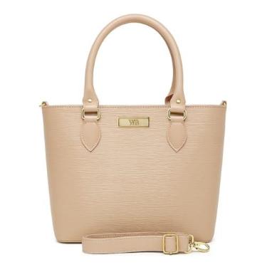 Imagem de Bolsa Feminina Lorena + Alça Removível Com Regulagem Willibags.(Bege)
