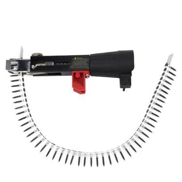 Imagem de Adaptador de pistola de pregos de corrente equipamento de aperto de parafuso de furadeira elétrica automática instalado em furadeira elétrica para placa de gesso/parede divisória/placa de madeira/teto 45,5 mm - 145 mm/1,8 pol - 5,7 pol