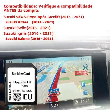 Imagem de Cartão SD GPS Navi Map Para Suzuki Swift Sx4 Vitara S-Cross 2022 Para 