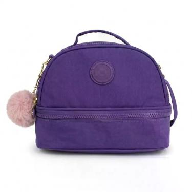 Imagem de Bolsa Térmica Feminina Compacta Com Alça Ajustável Pom Pom Estilosa Mo