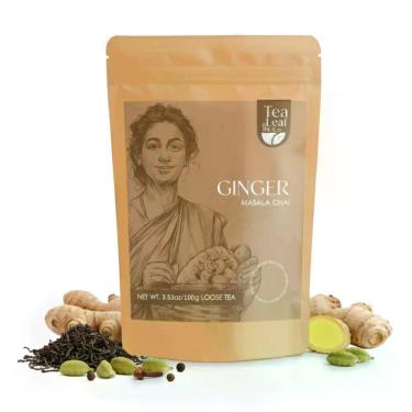 Imagem de TEA Tea Leaf & Co. Chá Masala de Gengibre 100g Folhas Soltas