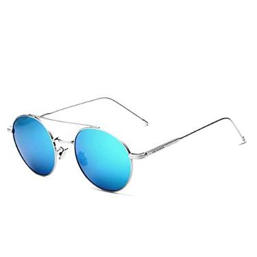 Imagem de Óculos de Sol Masculino Veithdia Lentes Polarizado com Proteção Uv400 Unissex Redondo (C2)