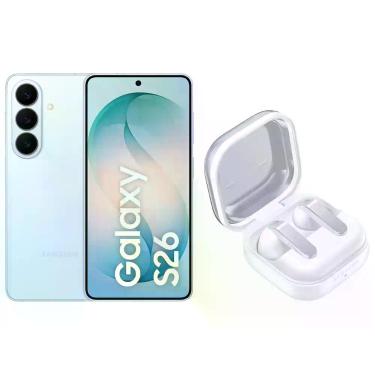 Imagem de Smartphone Samsung Galaxy S26 256GB Azul - 5G + Fone de Ouvido Bluetoo