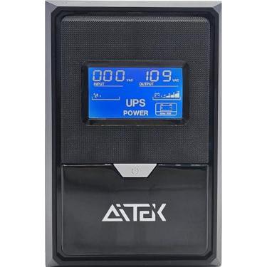 Imagem de No-Break Estabilizador Proteção Contra Quedas de Energia Compacto Sistema de Energia Interrupta 110v ou 220v 650VA Preto (220v)