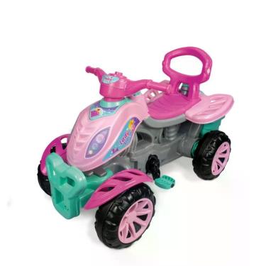 Imagem de Carrinho de Passeio Infantil Quadriciclo Lady Star Alta Capacidade Até 30kg Rosa Maral