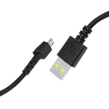 Imagem de Knomix Cabo de carregamento de mouse de 1,8 metros para Razer Naga Pro 20000 DPI, Viper Ultimate, cabo de carregamento USB de substituição compatível com Razer DeathAdder V2 Pro/Basilisk Ultimate