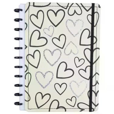 Imagem de Caderno Loves Disco Reposicionável Capa Dura Médio M Disko