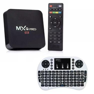 Imagem de Kit 1Conversor Tv Mx Pro +1 Mini Teclado Wireless Pad Cinza
