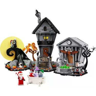 Imagem de Kit de Diorama Lego Ideas Tim Burton o Estranho Mundo de Jack 2193 Peças Preto Lego
