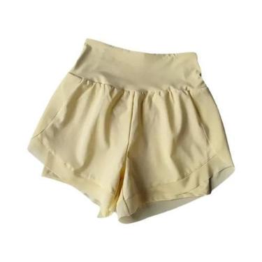 Imagem de Shorts Esportivos Femininos 2 Em 1 De Secagem Rápida Para Corrida, Yog