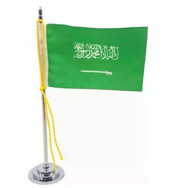 Imagem de Mini Bandeira De Mesa Arábia Saudita 15 Cm