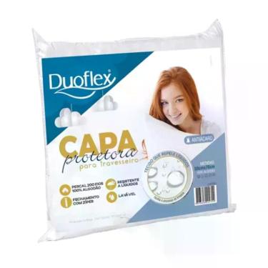 Imagem de Capa Duoflex para Travesseiro Protetora Resistente a Liquidos, Branco