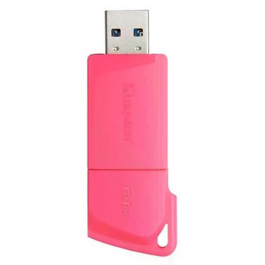 Imagem de Pen Drive Exodia m USB 3.2 Desempenho Confiavel Durabilidade 64GB Rosa Kingston KC-U2L64-7LN
