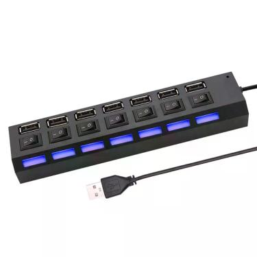 Imagem de Hub Usb 2.0 7 Portas Interruptor Com Led ul - Relet