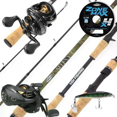 Imagem de Kit Pesca Vara Selena Camuflada 1,80m Carretilha Brisa Ls Lado da Mani