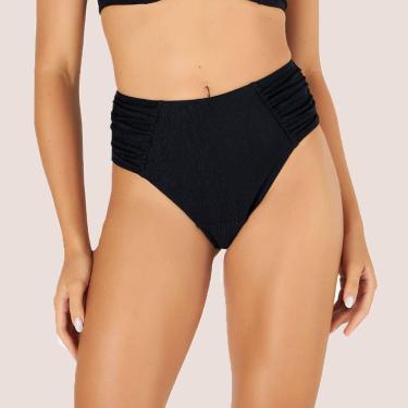 Imagem de Calcinha Biquíni Drapee Fio Dental Banho de Mar, Preto