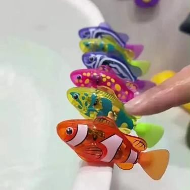Imagem de Peixe Palhaço Robótico Elétrico Fotosensível Realista Para Decoração D