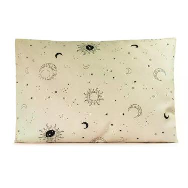 Imagem de Kit de Fronhas Essencial Sol e Lua Tecido 150 Fios 50cm X 70cm 2 Peças Casa Modelo Enxovais