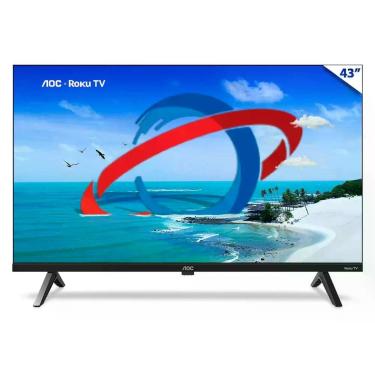 Imagem de TV 43 AOC Roku TV - Smart - Full HD DLED - Wi-Fi - HDMI / USB / RJ45 -