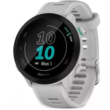 Imagem de Relógio Garmin Forerunner 55 Branco Com Monitor Cardíaco De Pulso E Gps