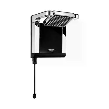 Imagem de Chuveiro Acqua Star Ultra 7800W Eletrônico de Parede Preto com Cromado Lorenzetti 220V