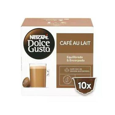 Imagem de Cápsulas de Café Nescafé Dolce Gusto Café Au Lait Caixa com 10 Unidades