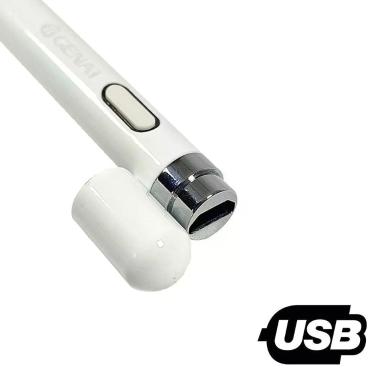 Imagem de Caneta Touch Ponta Fina Stylus Alta Precisão Universal Tablet Branco