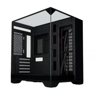 Imagem de Gabinete Gamer K-mex Aquário Visão Infinita, Mini Tower, Vidro Temperado, Usb 3.2, Preto - Sem Fans