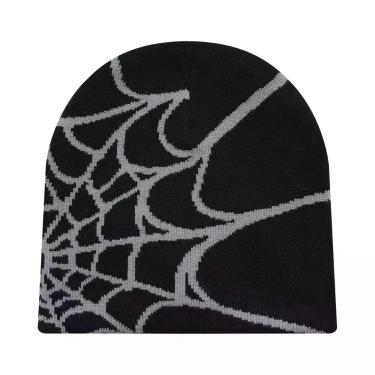 Imagem de Gorro Unissex Quente Com Estampa De Teia De Aranha Para Uso Externo - 