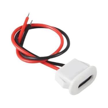 Imagem de Conector Fêmea USB Tipo-C Para Interface De Carregamento Com Fio De So