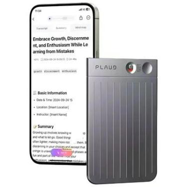 Imagem de Plaud Note Gravador De Voz 64GB Inteligente Portátil Com Ia Transcrições Para 112 Idiomas Aulas Reuniões E Chamadas