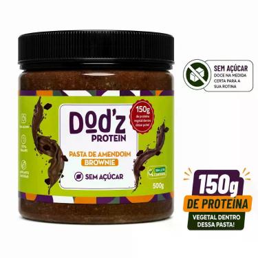 Imagem de Dod'z! Pasta de Amendoim Proteica sabor Brownie  500g