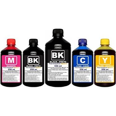 Imagem de Kit Tinta Para Impressoras L3250 L3150 L3210 L3110 L1250 L5190 Refil 544