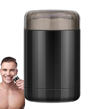 Imagem de Barbeador elétrico, Mini aparador de barba tamanho de bolso, Carregamento do barbeador recarregável por USB Uso fácil com um botão Adequado para casa, carro, viagem Lamptti