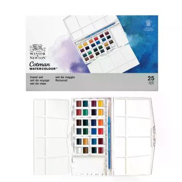 Imagem de Estojo Aquarela Winsor & Newton Cotman Paiting Plus 25 Peças
