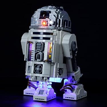 Imagem de GEAMENT Version 2021 LED Light Kit Compatible with Lego 75308 R2-D2 (Ver.2021) - Lighting Set for Building Model (Model Set Not Included)