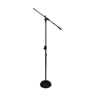 Imagem de Pedestal De Microfone Girafa Com Base De Ferro Saty Pmgbf