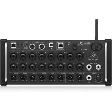 Imagem de Behringer Mixer digital X AIR XR18 de 18 canais e 12 barramentos para iPad/tablets Android com 16 pré-amplificadores programáveis, módulo Wi-Fi integrado e interface de áudio USB multicanal
