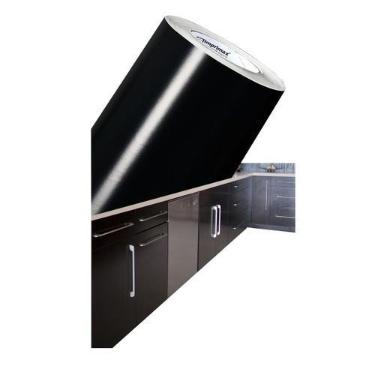 Imagem de Vinil Adesivo Móveis PRETO BRILHO 9MX50CM Adherent Contact - Marca Imp
