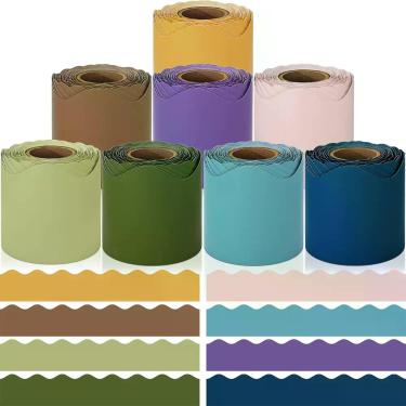 Imagem de Bordas para Quadro de Avisos Aigybobo  8 rolos (80 m)  Estilo Boho