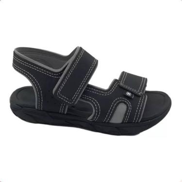 Imagem de Sandália Masculina Infantil Papete Menino Molekinho, Preto cinza, 36
