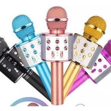 Imagem de Microfone Karaoke Bluetooth Sem Fio Conectividade Total Sua - Bc Bora 