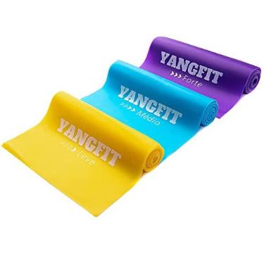 Imagem de Kit Thera Band Faixa Elástica 3 Intensidade Yangfit