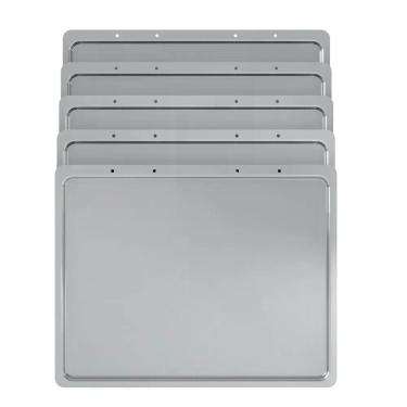Imagem de Kit Bandeja de Alumínio Fogatti 60L para Forno de Bancada Smart 60s Top 60 e Top 60 Collor Prata